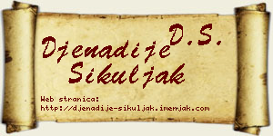 Đenadije Šikuljak vizit kartica
